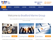 Tablet Screenshot of bradmarine.com